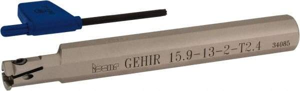 Iscar - GEHI, Internal, Right Hand, 0.094" Max Depth of Cut, 0.075 to 0.095" Groove Width, Indexable Grooving Tool Holder - GEMI.., GEPI.. Insert Compatibility, 5/8" Shank Width, 5" OAL, Through Coolant - Eagle Tool & Supply