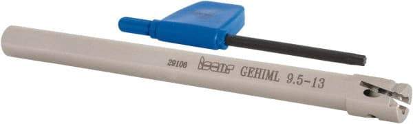 Iscar - GEHIM, Internal, Left Hand, 0.098" Max Depth of Cut, 0.031 to 0.075" Groove Width, Indexable Grooving Tool Holder - GEPI.. Insert Compatibility, 3/8" Shank Width, 5" OAL, Through Coolant - Eagle Tool & Supply