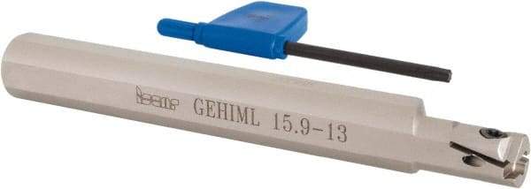 Iscar - GEHIM, Internal, Left Hand, 0.098" Max Depth of Cut, 0.031 to 0.075" Groove Width, Indexable Grooving Tool Holder - GEPI.. Insert Compatibility, 5/8" Shank Width, 5" OAL, Through Coolant - Eagle Tool & Supply