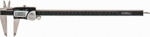 Fowler - 0 to 300mm Range, 0.01mm Resolution, Electronic Caliper - Stainless Steel with 2.4" Stainless Steel Jaws, 0.04mm Accuracy - Eagle Tool & Supply