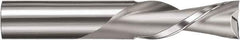 SGS - 1/4" Cutting Diam x 3/4" Length of Cut, 2 Flute, Downcut Spiral Router Bit - Uncoated, Right Hand Cut, Solid Carbide, 2-1/2" OAL x 1/4" Shank Diam, Square End - Eagle Tool & Supply