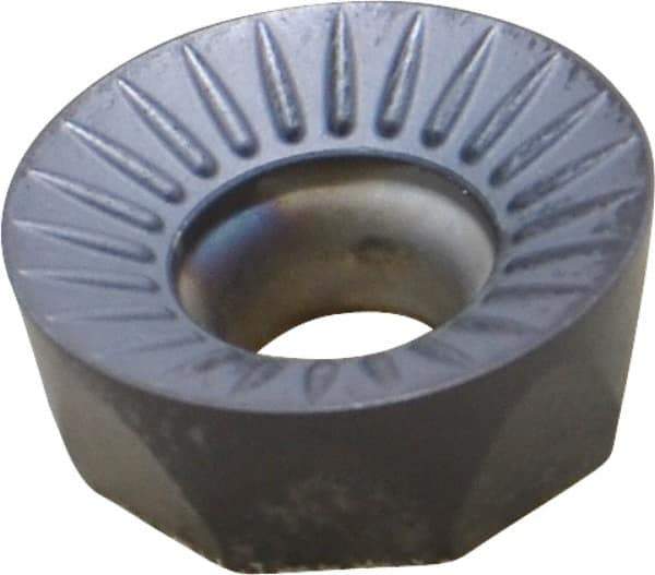 LMT - RCKX1606M0 TR Grade LC240T Carbide Milling Insert - TiAlN/TiN Finish, 1/4" Thick, 16mm Inscribed Circle - Eagle Tool & Supply
