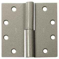 Stanley - 4-1/2" Long x 4-1/2" Wide Steel Full Mortise Commercial Hinge - Eagle Tool & Supply