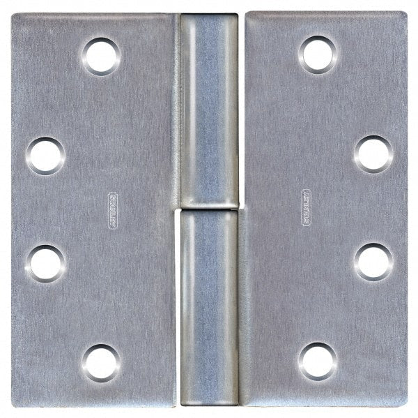 Stanley - 4-1/2" Long x 4-1/2" Wide 304 Stainless Steel Full Mortise Commercial Hinge - Eagle Tool & Supply