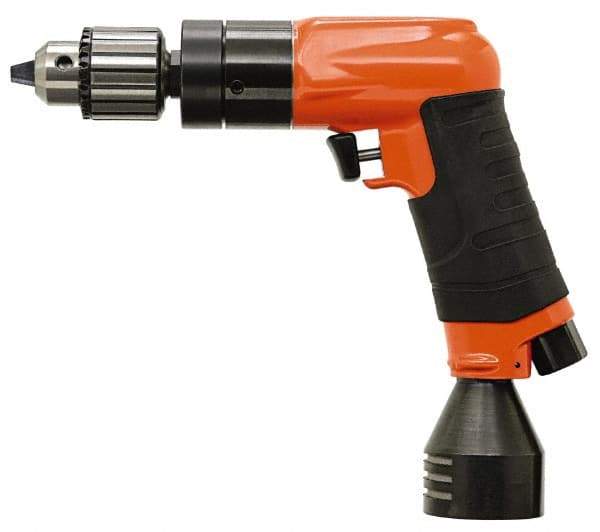 Dotco - 1/2" Keyed Chuck - Pistol Grip Handle, 3,200 RPM, 1.4 hp, 90 psi - Eagle Tool & Supply