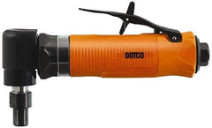 Dotco - 1/4" Collet, Angle Handle, Air Angle Die Grinder - 20,000 RPM, Rear Exhaust, 23 CFM, 0.4 hp, 90 psi, 1/4" Inlet - Eagle Tool & Supply