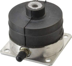 Tech Products - 3/8-16 Bolt Thread, 3" Long x 3" Wide x 2-1/2" High Pneumatic Stud Mount Leveling Pad & Mount - 100 Max Lb Capacity, 2.89" Base Diam - Eagle Tool & Supply