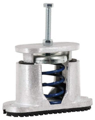 Tech Products - 1/2-13 Bolt Thread, 7-3/4" Long x 2-5/8" Wide x 5" High Aluminum Housed Spring Mounts - 85 Max Lb Capacity, 3-1/2" Thread Length - Eagle Tool & Supply
