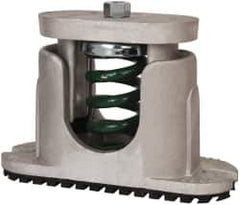 Tech Products - 1/2-13 Bolt Thread, 7-3/4" Long x 2-5/8" Wide x 5" High Aluminum Housed Spring Mounts - 900 Max Lb Capacity, 3-1/2" Thread Length - Eagle Tool & Supply