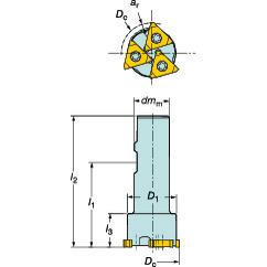 328-044B25-13M Grooving Cutter - Eagle Tool & Supply