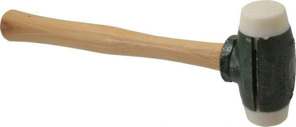 Garland - 2 Lb Head 1-1/2" Face Nylon Split Head Hammer - 12-1/2" OAL, Wood Handle - Eagle Tool & Supply