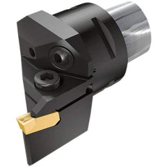 Iscar - GI.., GPV, TIP Insert, 55mm Head Length, 5mm Min Groove Width, Modular Grooving Cutting Unit Head - Right Hand Cut, System Size C6, Series Cut Grip - Eagle Tool & Supply