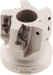 Iscar - 5 Inserts, 1-1/2" Cut Diam, 3/4" Arbor Diam, 1/2" Max Depth of Cut, Indexable Square-Shoulder Face Mill - 0/90° Lead Angle, 1-1/2" High, 3M AXKT 1304 Insert Compatibility, Series Mill2000 - Eagle Tool & Supply