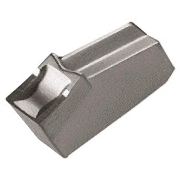 Iscar - GFN5 IC908 Grade, 0.2012" Cutting Width, Carbide Cutoff Insert - 0° Neutral Lead Angle, 0.011" Cnr Rad, TiAlN Coated, Single End - Eagle Tool & Supply