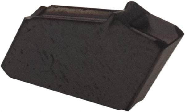 Iscar - GFN2 IC908 Grade, 0.087" Cutting Width, Carbide Cutoff Insert - 0° Neutral Lead Angle, 0.006" Cnr Rad, TiAlN Coated, Single End - Eagle Tool & Supply