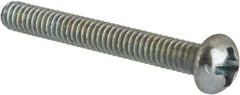 Value Collection - #5-40 UNC, 1" Length Under Head Phillips Drive Machine Screw - Round Head, Grade J82 Steel, Zinc-Plated Finish, Without Washer - Eagle Tool & Supply