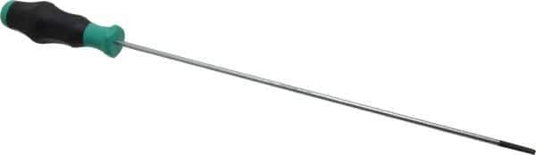 Wera - 398mm OAL Standard Slotted Screwdriver - 300mm Blade Length, Round Shank, Ergonomic Handle - Eagle Tool & Supply