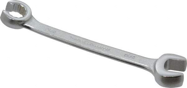 Proto - 9/16 x 9/16", Satin Finish, Combination Flare Nut Wrench - 12 Points, 6-15/16" OAL, Steel, Double End Head - Eagle Tool & Supply