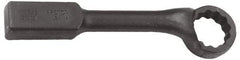 Proto - 4-1/8" 12 Point Striking Box Wrench - Single End, 6-1/4" Head Diam x 2-3/8" Head Thickness, 18" OAL, Steel, Black Finish, 60° Offset - Eagle Tool & Supply