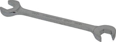 Proto - 12mm Standard Open End Wrench - 5-1/4" OAL, Double End, Chrome Finish, 15° & 60° Head Angle - Eagle Tool & Supply