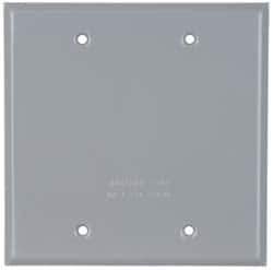 Cooper Crouse-Hinds - Electrical Outlet Box Aluminum Weatherproof Cover - Includes Gasket - Eagle Tool & Supply