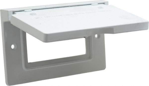 Cooper Crouse-Hinds - Electrical Outlet Box Aluminum Weatherproof Cover - Includes Gasket - Eagle Tool & Supply