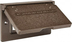 Cooper Crouse-Hinds - Electrical Outlet Box Aluminum Weatherproof Cover - Includes Gasket - Eagle Tool & Supply