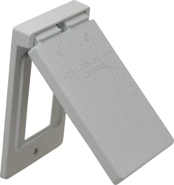 Cooper Crouse-Hinds - Electrical Outlet Box Aluminum Weatherproof Cover - Includes Gasket - Eagle Tool & Supply