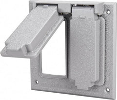 Cooper Crouse-Hinds - Electrical Outlet Box Aluminum Weatherproof Cover - Includes Gasket - Eagle Tool & Supply