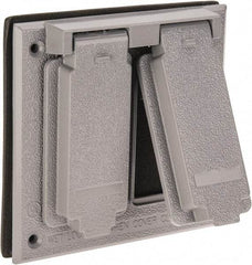 Cooper Crouse-Hinds - Electrical Outlet Box Aluminum Weatherproof Cover - Includes Gasket - Eagle Tool & Supply