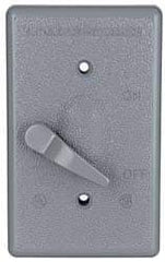 Cooper Crouse-Hinds - Electrical Outlet Box Aluminum Weatherproof Cover - Includes Gasket - Eagle Tool & Supply