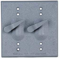 Cooper Crouse-Hinds - Electrical Outlet Box Aluminum Weatherproof Cover - Includes Gasket - Eagle Tool & Supply