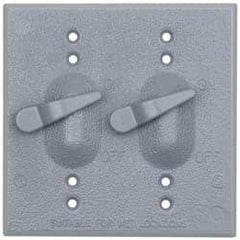 Cooper Crouse-Hinds - Electrical Outlet Box Aluminum Weatherproof Cover - Includes Gasket - Eagle Tool & Supply