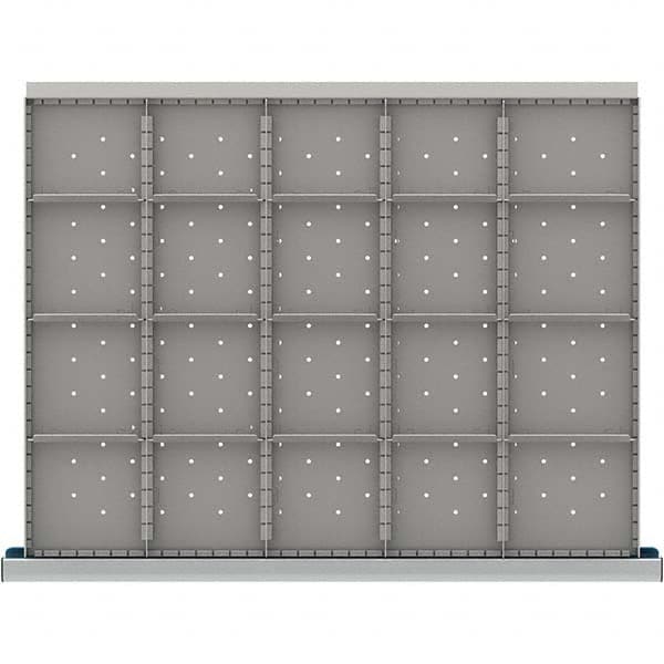 LISTA - 20-Compartment Drawer Divider Layout for 3.15" High Drawers - Eagle Tool & Supply