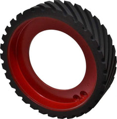 Made in USA - 8" Diam x 2" Wide Contact Wheel - Quick Change, Hard - Eagle Tool & Supply
