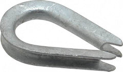 Value Collection - 1/8" Wire Rope Thimble Clip - Steel, Galvanized - Eagle Tool & Supply