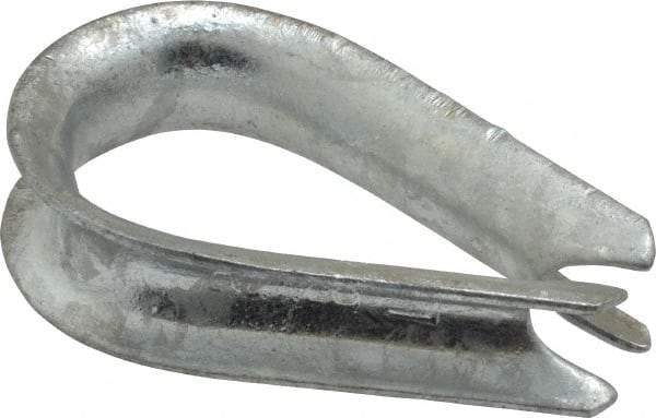 Value Collection - 3/8" Wire Rope Thimble Clip - Steel, Galvanized - Eagle Tool & Supply