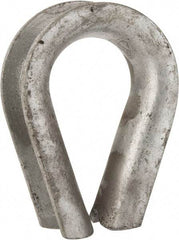 Value Collection - 7/8" Wire Rope Thimble Clip - Steel, Galvanized - Eagle Tool & Supply