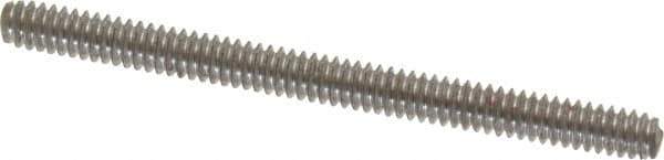 Value Collection - #10-24 2-1/2" OAL Fully Threaded Stud - Carbon Steel, Plain Finish - Eagle Tool & Supply