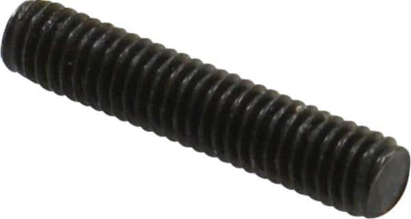 Value Collection - M6x1.0 30mm OAL Fully Threaded Stud - Carbon Steel, Plain Finish, Metric - Eagle Tool & Supply