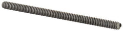 Value Collection - #10-24 3" OAL Fully Threaded Stud - Aluminum, Plain Finish - Eagle Tool & Supply