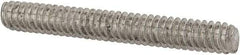 Value Collection - #10-24 1-1/2" OAL Fully Threaded Stud - Stainless Steel, Plain Finish - Eagle Tool & Supply