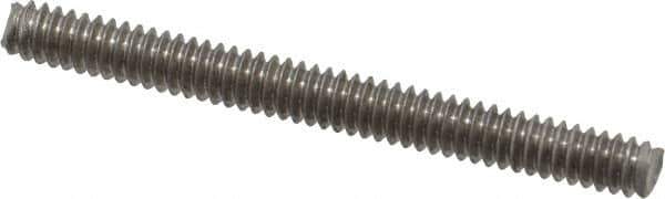 Value Collection - #10-24 2" OAL Fully Threaded Stud - Stainless Steel, Plain Finish - Eagle Tool & Supply