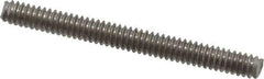 Value Collection - #10-24 2" OAL Fully Threaded Stud - Stainless Steel, Plain Finish - Eagle Tool & Supply
