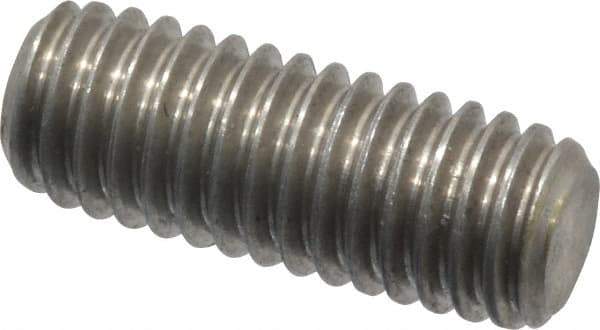 Value Collection - 3/8-16 1" OAL Fully Threaded Stud - Stainless Steel, Plain Finish - Eagle Tool & Supply