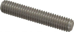 Value Collection - 3/8-16 2" OAL Fully Threaded Stud - Stainless Steel, Plain Finish - Eagle Tool & Supply