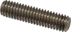 Value Collection - 3/8-16 1-1/2" OAL Fully Threaded Stud - Stainless Steel, Plain Finish - Eagle Tool & Supply