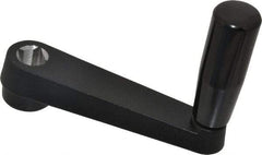 Value Collection - 1.06" Hub Diam x 0.67" Hub Height Crank Handle - 1/2" Square Bore, Aluminum Black Powder Crank Body - Eagle Tool & Supply