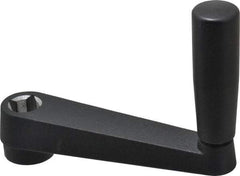 Value Collection - 1.26" Hub Diam x 0.87" Hub Height Crank Handle - 5/8" Square Bore, Aluminum Black Powder Crank Body - Eagle Tool & Supply