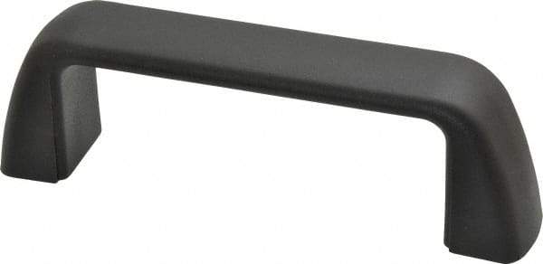 J.W. Winco - 4.33" Center to Center, Black Matte Finish Plastic Pull Handle - 1.57" High - Eagle Tool & Supply